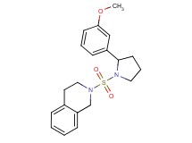 2-{[2-(3-methoxyphenyl)-1-pyrrolidinyl]sulfonyl}-1,2,3,4-tetrahydroisoquinoline