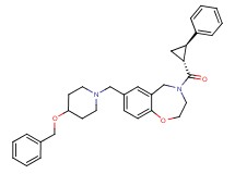 7-{[4-(benzyloxy)-1-piperidinyl]methyl}-4-{[(1R*,2R*)-2-phenylcyclopropyl]carbonyl}-2,3,4,5-tetrahydro-1,4-benzoxazepine