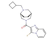 2-{[(1R*,5R*)-6-(cyclobutylmethyl)-3,6-diazabicyclo[3.2.2]non-3-yl]carbonyl}-3-fluoroimidazo[1,2-a]pyridine