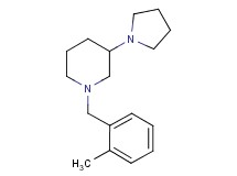 1-(2-methylbenzyl)-3-(1-pyrrolidinyl)piperidine