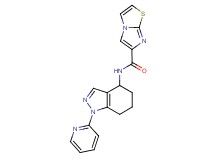 N-(1-pyridin-2-yl-4,5,6,7-tetrahydro-1H-indazol-4-yl)imidazo[2,1-b][1,3]thiazole-6-carboxamide