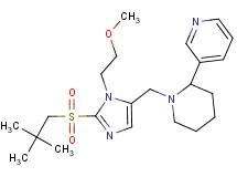 3-(1-{[2-[(2,2-dimethylpropyl)sulfonyl]-1-(2-methoxyethyl)-1H-imidazol-5-yl]methyl}-2-piperidinyl)pyridine
