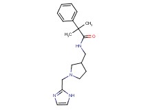 N-{[1-(1H-imidazol-2-ylmethyl)pyrrolidin-3-yl]methyl}-2-methyl-2-phenylpropanamide