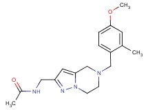 N-{[5-(4-methoxy-2-methylbenzyl)-4,5,6,7-tetrahydropyrazolo[1,5-a]pyrazin-2-yl]methyl}acetamide