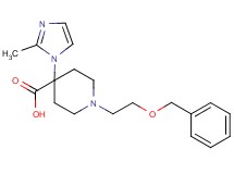 1-[2-(benzyloxy)ethyl]-4-(2-methyl-1H-imidazol-1-yl)piperidine-4-carboxylic acid