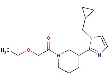 3-[1-(cyclopropylmethyl)-1H-imidazol-2-yl]-1-(ethoxyacetyl)piperidine