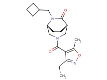 (1S*,5R*)-6-(cyclobutylmethyl)-3-[(3-ethyl-5-methyl-4-isoxazolyl)carbonyl]-3,6-diazabicyclo[3.2.2]nonan-7-one