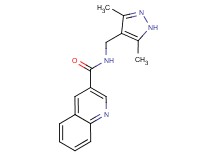 N-[(3,5-dimethyl-1H-pyrazol-4-yl)methyl]quinoline-3-carboxamide