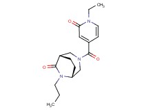 (1S*,5R*)-3-[(1-ethyl-2-oxo-1,2-dihydropyridin-4-yl)carbonyl]-6-propyl-3,6-diazabicyclo[3.2.2]nonan-7-one