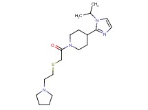 4-(1-isopropyl-1H-imidazol-2-yl)-1-{[(2-pyrrolidin-1-ylethyl)thio]acetyl}piperidine
