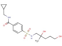 N-(cyclopropylmethyl)-4-{[(2,5-dihydroxy-2-methylpentyl)amino]sulfonyl}benzamide