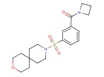 9-{[3-(azetidin-1-ylcarbonyl)phenyl]sulfonyl}-3-oxa-9-azaspiro[5.5]undecane