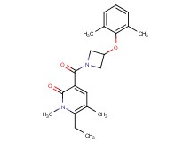3-{[3-(2,6-dimethylphenoxy)-1-azetidinyl]carbonyl}-6-ethyl-1,5-dimethyl-2(1H)-pyridinone