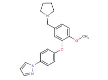 1-{4-[2-methoxy-5-(pyrrolidin-1-ylmethyl)phenoxy]phenyl}-1H-pyrazole