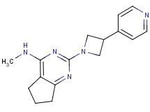 N-methyl-2-[3-(4-pyridinyl)-1-azetidinyl]-6,7-dihydro-5H-cyclopenta[d]pyrimidin-4-amine