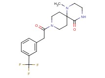 1-methyl-9-{[3-(trifluoromethyl)phenyl]acetyl}-1,4,9-triazaspiro[5.5]undecan-5-one