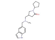 1-cyclopentyl-4-{[(1H-indol-5-ylmethyl)(methyl)amino]methyl}pyrrolidin-2-one