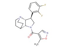 (3S*,3aR*,7aR*)-3-(2,3-difluorophenyl)-1-[(5-methylisoxazol-4-yl)carbonyl]octahydro-4,7-ethanopyrrolo[3,2-b]pyridine