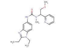 N'-(1,2-diethyl-1H-benzimidazol-5-yl)-N-(2-methoxy-1-pyridin-2-ylethyl)-N-methylurea