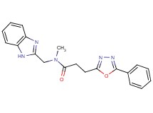 N-(1H-benzimidazol-2-ylmethyl)-N-methyl-3-(5-phenyl-1,3,4-oxadiazol-2-yl)propanamide