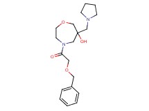 4-[(benzyloxy)acetyl]-6-(pyrrolidin-1-ylmethyl)-1,4-oxazepan-6-ol