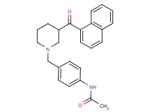 N-(4-{[3-(1-naphthoyl)-1-piperidinyl]methyl}phenyl)acetamide