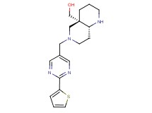 [(4aS*,8aR*)-6-{[2-(2-thienyl)-5-pyrimidinyl]methyl}octahydro-1,6-naphthyridin-4a(2H)-yl]methanol