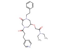 N,N-diethyl-2-({2-oxo-1-(2-phenylethyl)-4-[3-(4-pyridinyl)propanoyl]-1,4-diazepan-6-yl}oxy)acetamide