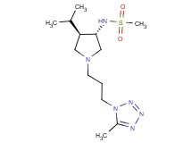 N-{(3S*,4R*)-4-isopropyl-1-[3-(5-methyl-1H-tetrazol-1-yl)propyl]-3-pyrrolidinyl}methanesulfonamide