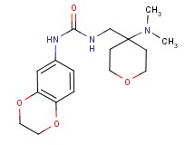 N-(2,3-dihydro-1,4-benzodioxin-6-yl)-N'-{[4-(dimethylamino)tetrahydro-2H-pyran-4-yl]methyl}urea