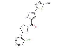 5-{[3-(2-chlorophenyl)-1-pyrrolidinyl]carbonyl}-3-(5-methyl-2-thienyl)-1H-pyrazole