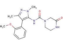 N-[4-(2-methoxyphenyl)-1,3-dimethyl-1H-pyrazol-5-yl]-3-oxopiperazine-1-carboxamide