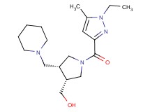 [(3R*,4R*)-1-[(1-ethyl-5-methyl-1H-pyrazol-3-yl)carbonyl]-4-(piperidin-1-ylmethyl)pyrrolidin-3-yl]methanol