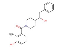 3-{[4-(1-hydroxy-2-phenylethyl)-1-piperidinyl]carbonyl}-2-methylphenol