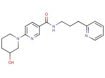 6-(3-hydroxy-1-piperidinyl)-N-[3-(2-pyridinyl)propyl]nicotinamide