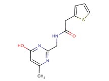N-[(4-hydroxy-6-methyl-2-pyrimidinyl)methyl]-2-(2-thienyl)acetamide trifluoroacetate (salt)