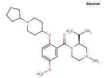(2S)-1-{2-[(1-cyclopentyl-4-piperidinyl)oxy]-5-methoxybenzoyl}-2-isopropyl-4-methylpiperazine
