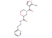 4-(2-methyl-3-furoyl)-N-[2-(2-pyridinyl)ethyl]-2-morpholinecarboxamide