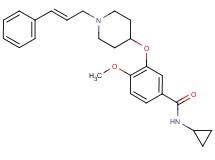 N-cyclopropyl-4-methoxy-3-({1-[(2E)-3-phenyl-2-propen-1-yl]-4-piperidinyl}oxy)benzamide