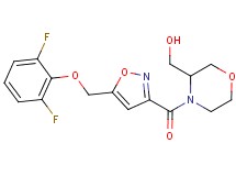 [4-({5-[(2,6-difluorophenoxy)methyl]isoxazol-3-yl}carbonyl)morpholin-3-yl]methanol