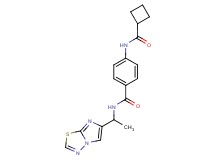 4-[(cyclobutylcarbonyl)amino]-N-(1-imidazo[2,1-b][1,3,4]thiadiazol-6-ylethyl)benzamide