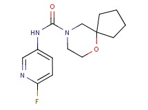 N-(6-fluoropyridin-3-yl)-6-oxa-9-azaspiro[4.5]decane-9-carboxamide