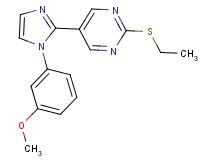 2-(ethylthio)-5-[1-(3-methoxyphenyl)-1H-imidazol-2-yl]pyrimidine