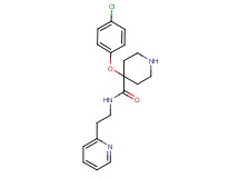 4-(4-chlorophenoxy)-N-(2-pyridin-2-ylethyl)piperidine-4-carboxamide