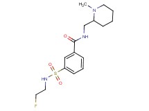 3-{[(2-fluoroethyl)amino]sulfonyl}-N-[(1-methylpiperidin-2-yl)methyl]benzamide