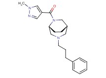 (1S*,5R*)-6-[(1-methyl-1H-pyrazol-4-yl)carbonyl]-3-(3-phenylpropyl)-3,6-diazabicyclo[3.2.2]nonane