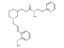 3-{1-[(2E)-3-(2-methoxyphenyl)-2-propen-1-yl]-3-piperidinyl}-N-methyl-N-[2-(2-pyridinyl)ethyl]propanamide