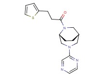 (1S*,5R*)-3-(2-pyrazinyl)-6-[3-(2-thienyl)propanoyl]-3,6-diazabicyclo[3.2.2]nonane