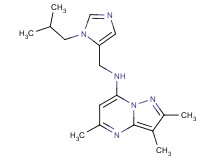 N-[(1-isobutyl-1H-imidazol-5-yl)methyl]-2,3,5-trimethylpyrazolo[1,5-a]pyrimidin-7-amine