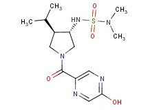 N'-{(3S*,4R*)-1-[(5-hydroxy-2-pyrazinyl)carbonyl]-4-isopropyl-3-pyrrolidinyl}-N,N-dimethylsulfamide